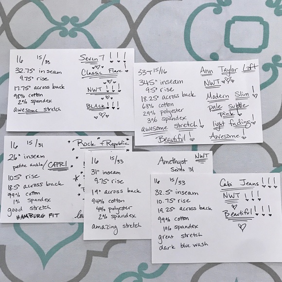 ๐๐COMPARE MEASUREMENTS W YOUR OWN JEANS THAT FIT - Picture 7 of 8